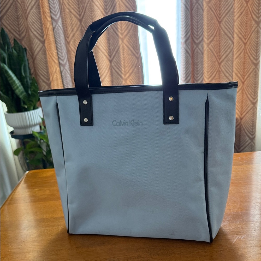 Calvin Klein Powder Blue Purse/Tote Bag